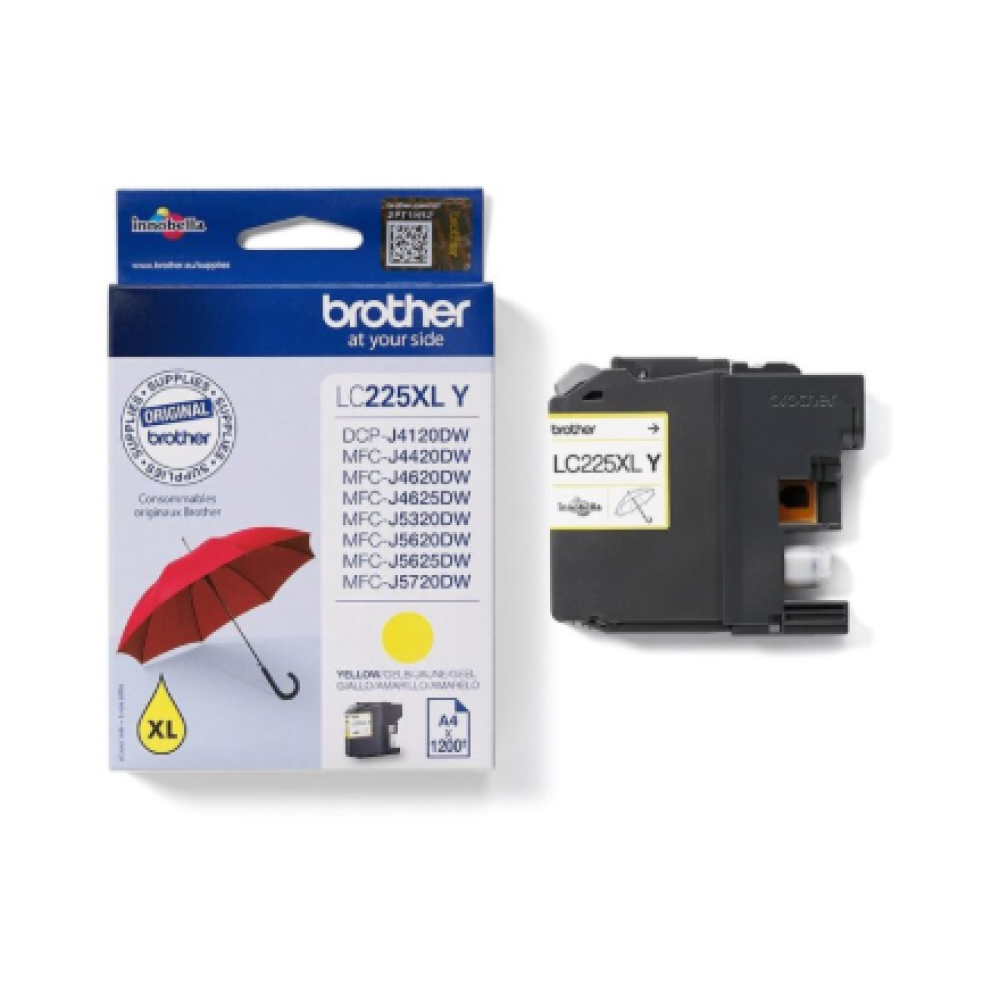 Brother LC225XLY , Ink Cartridge , Yellow
