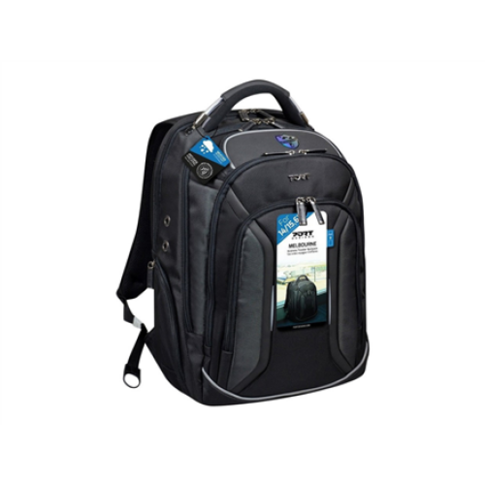 PORT DESIGNS , Melbourne , Fits up to size 15.6 , Backpack , Black , Shoulder strap