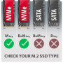 AXAGON USB-C 20Gbps - M.2 NVMe SSD ARMORED Box , EEM2-20G
