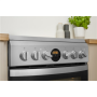 INDESIT , Cooker , IS5V8CHX/E , Hob type Vitroceramic , Oven type Electric , Stainless steel , Width 50 cm , Grilling , Electronic , Depth 60 cm , 57 L