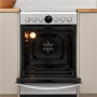 INDESIT , Cooker , IS5V8CHX/E , Hob type Vitroceramic , Oven type Electric , Stainless steel , Width 50 cm , Grilling , Electronic , Depth 60 cm , 57 L