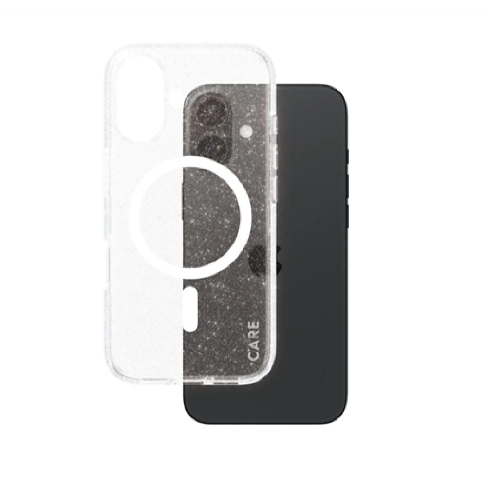 CARE Flagship Case , Back cover , Apple , iPhone 16 , Recycled plastic , White , Urban Combat Star Lit with MagSafe