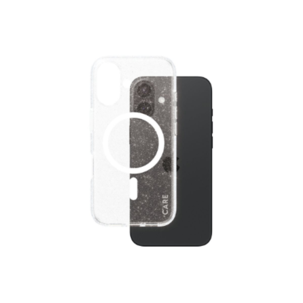 CARE Flagship Case , Back cover , Apple , iPhone 16 , Recycled plastic , White , Urban Combat Star Lit with MagSafe