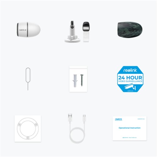 Reolink , 4G LTE Wire Free Camera , Go Series G340 , Bullet , 8 MP , Fixed , IP65 , H.265 , Micro SD, Max. 128GB