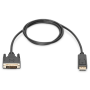 Digitus Adapter Cable, DP - DVI , DisplayPort , 2 m