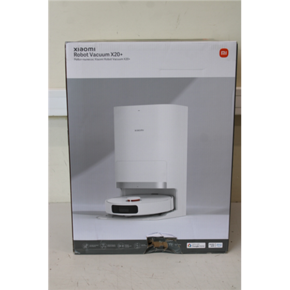 SALE OUT. Xiaomi Robot Vacuum X20+ EU , Xiaomi , Robot Vacuum (EU) , X20+ , Wet&Dry , Dust capacity 4 L , White , DAMAGED PACKAGING