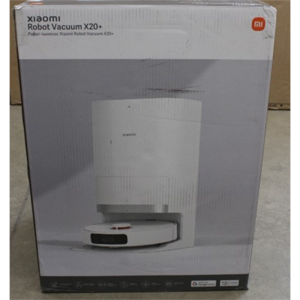 SALE OUT. Xiaomi Robot Vacuum X20+ EU , Xiaomi , Robot Vacuum (EU) , X20+ , Wet&Dry , Dust capacity 4 L , White , USED, DIRTY, SCRATCHED