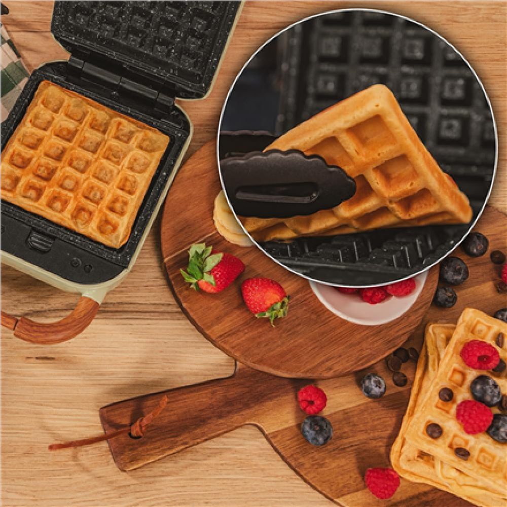 Cecotec Sandwich Maker , RocknToast Retro One Yellow Retro-style , 700 W , Number of plates 3 , Yellow