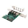 Digitus , USB 3.0, 4 Port, PCI Express Add-On card 4 Ports A/F External, VL805 chipset , DS-30221-1