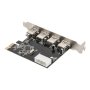Digitus , USB 3.0, 4 Port, PCI Express Add-On card 4 Ports A/F External, VL805 chipset , DS-30221-1