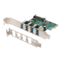 Digitus , USB 3.0, 4 Port, PCI Express Add-On card 4 Ports A/F External, VL805 chipset , DS-30221-1