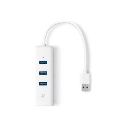 TP-LINK , USB 3.0 3-Port Hub & Gigabit Ethernet Adapter 2 in 1 USB Adapter , UE330