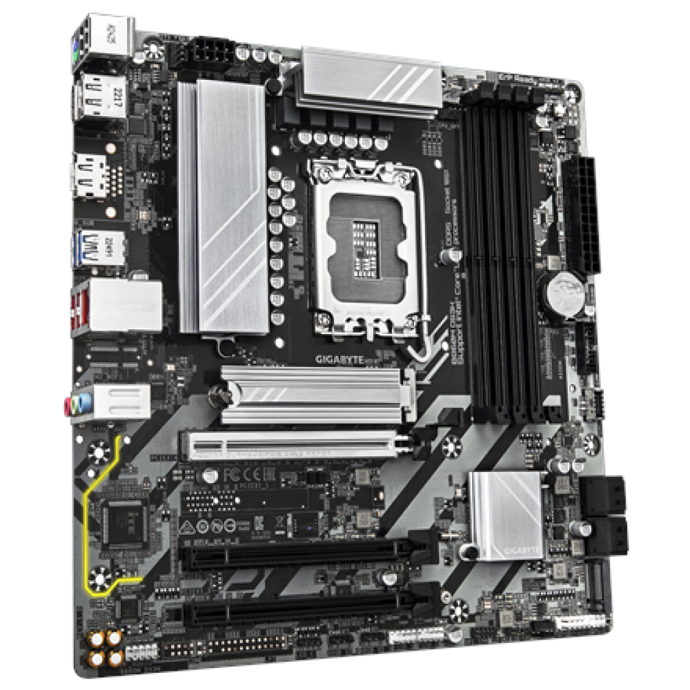 Gigabyte B860M DS3H , Processor family Intel , Processor socket LGA1851 , DDR5 , Supported hard disk drive interfaces M.2, SATA , Number of SATA connectors 4