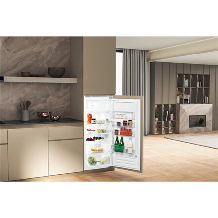 Whirlpool Refrigerator , ARG 7342 , Energy efficiency class E , Built-in , Larder , Height 122 cm , Fridge net capacity 171 L , Freezer net capacity 18 L , 36 dB , Inox