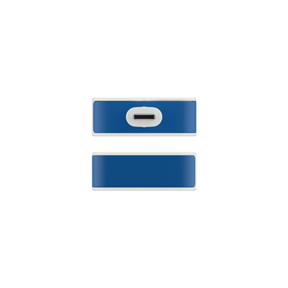 Hyper HyperDrive Flex 4 Port USB-C Combo Hub, White/Blue , HD5200BUGL