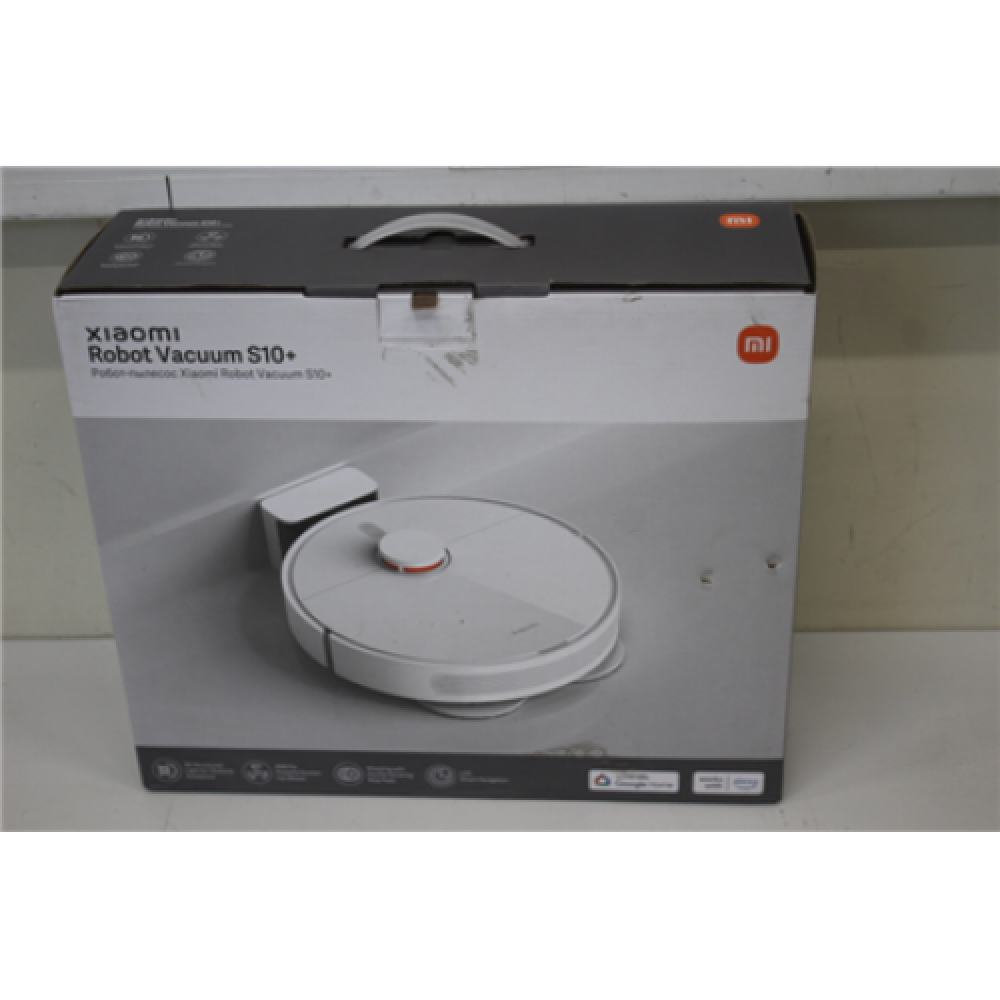 SALE OUT. Xiaomi Robot Vacuum S10+ EU Xiaomi Robot Vacuum S10+ EU Wet&Dry 5200 mAh Dust capacity 0.45 L 4000 Pa White DEMO, USED