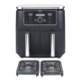 Ninja AF400EU Air fryer, Double, Black , NINJA