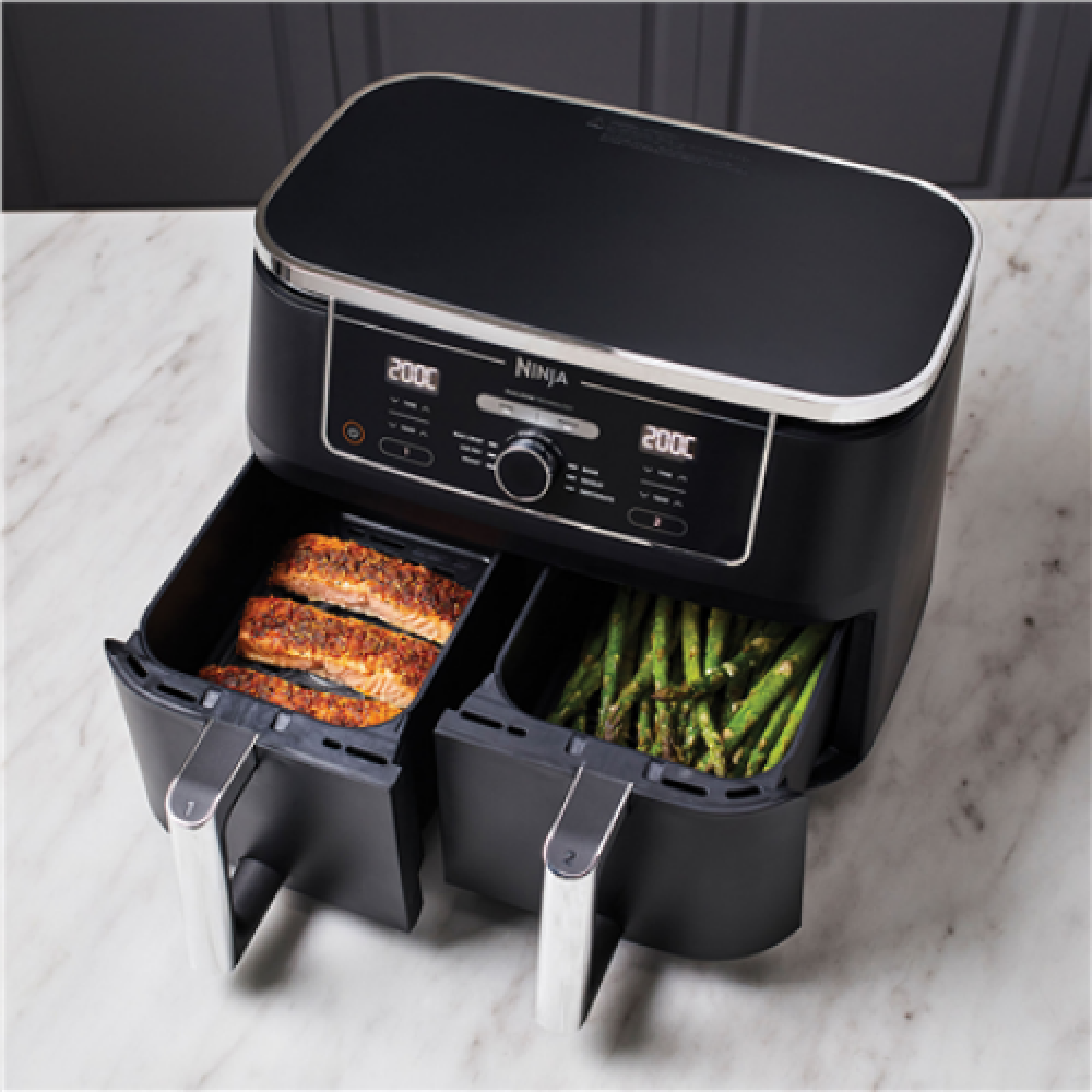 Ninja AF400EU Air fryer, Double, Black , NINJA