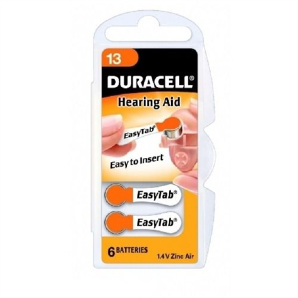 Duracell A13/DA13/ZL13 , Zinc air cells , 6 pc(s)