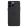 Apple 14 Pro Max Silicone Case with MagSafe Midnight
