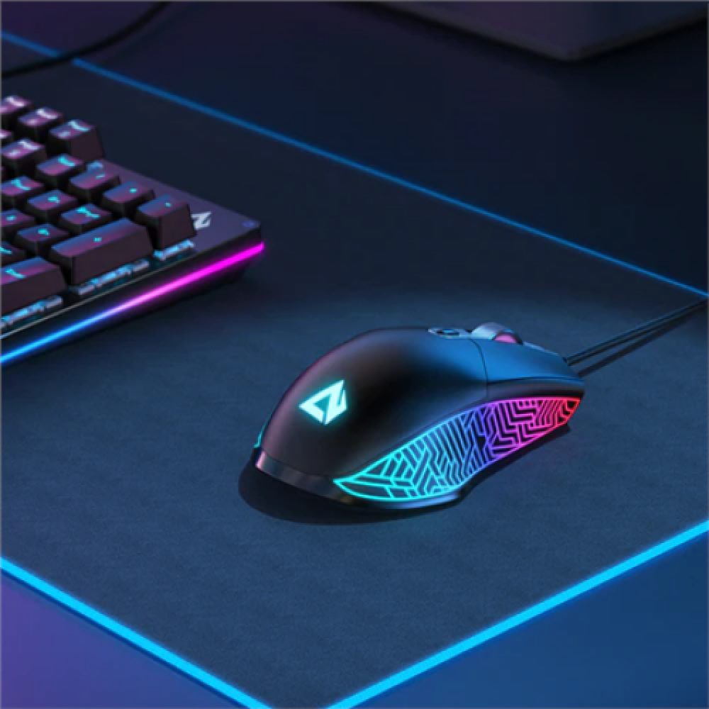 Aukey Mouse GM-F3 Optical, RGB LED light, Black, Gaming Mouse, Wired