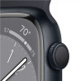Apple Watch Series 8 45mm, Smart watches, GPS (satellite), Retina LTPO OLED, Touchscreen, Heart rate monitor, Waterproof, Bluetooth, Wi-Fi, Midnight, Midnight