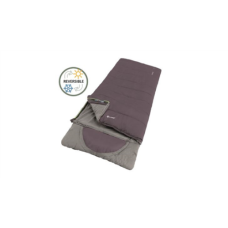 Outwell Contour Dark Purple L Sleeping Bag - Left Zipper 220 x 85 cm YKK 2-way L-shape open-end with auto lock