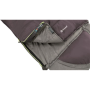 Outwell Contour Dark Purple L Sleeping Bag - Left Zipper 220 x 85 cm YKK 2-way L-shape open-end with auto lock