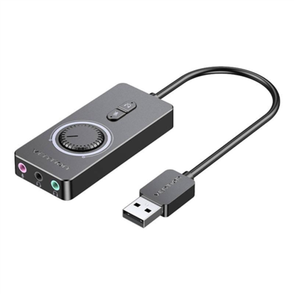 External USB 2.0 Sound Card, CDRBF , Black