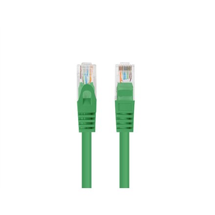 Lanberg Patchcord CAT.5E UTP 1M fluke passed 10-pack, Green , PCU5-20CC-0100-G