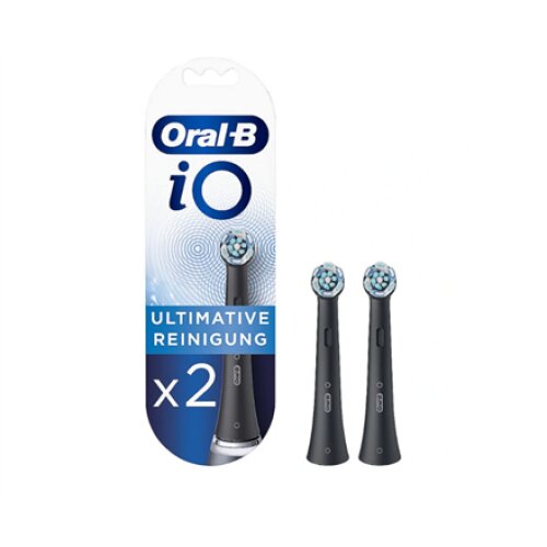 Oral-B , Replaceable Toothbrush Heads , iO Refill Ultimate Clean , Heads , For adults , Number of brush heads included 2 , Number of teeth brushing modes Does not apply , Black