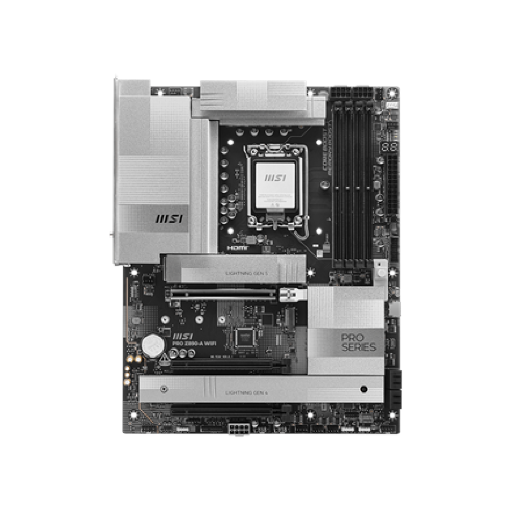 MSI PRO Z890-A WIFI , Processor family Intel , Processor socket LGA1851 , DDR5 UDIMM , Supported hard disk drive interfaces SATA, M.2 , Number of SATA connectors 4