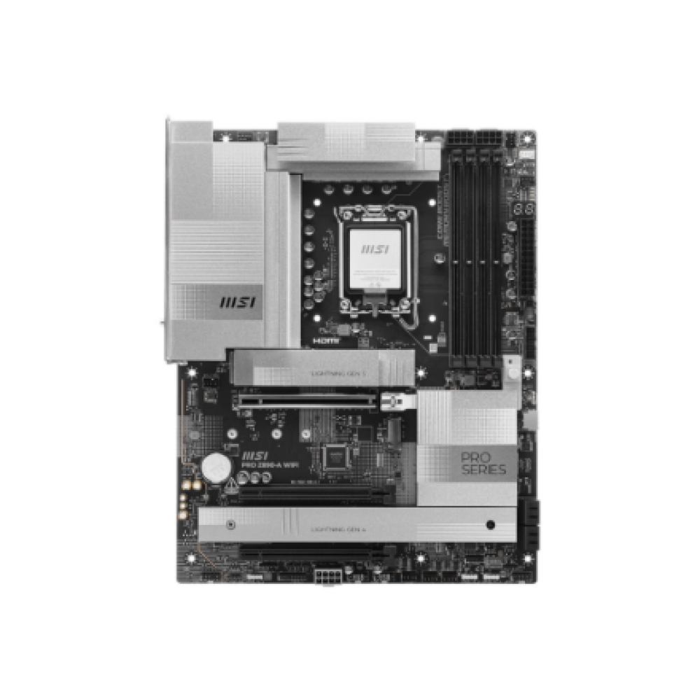 MSI PRO Z890-A WIFI , Processor family Intel , Processor socket LGA1851 , DDR5 UDIMM , Supported hard disk drive interfaces SATA, M.2 , Number of SATA connectors 4
