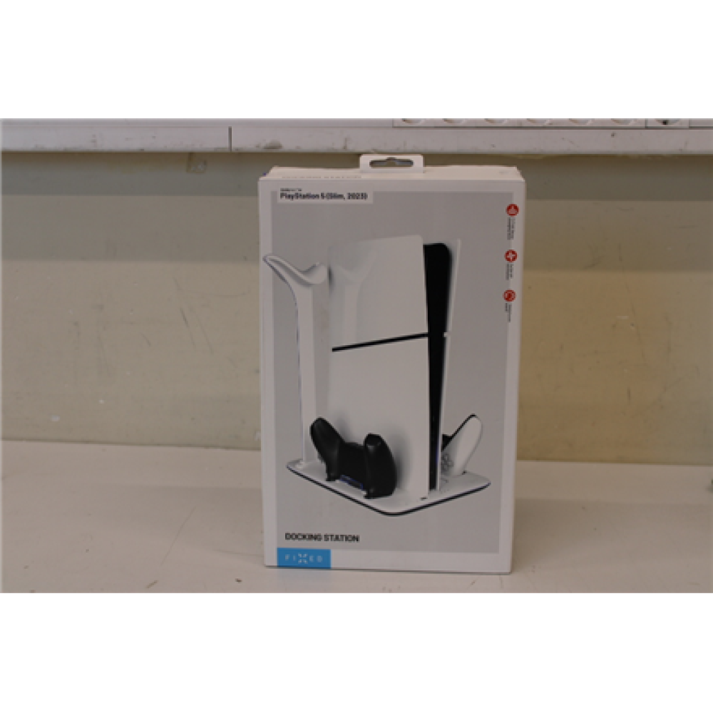 SALE OUT. FIXED Multifunctional Station for PS5 (Slim), black and white , Fixed , Multifunctional Station for PlayStation 5 (Slim) with Fans and Charging for two DualSense Controllers , FIXPS5S-MCS-BW , DAMAGED PACKAGING, DEMO