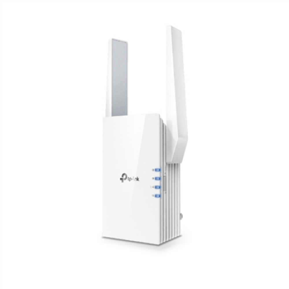 TP-LINK , Extender , RE505X , 802.11ax , 2.4GHz/5GHz , 300+1200 Mbit/s , 10/100/1000 Mbit/s , Ethernet LAN (RJ-45) ports 1 , MU-MiMO No , no PoE , Antenna type 2xExternal