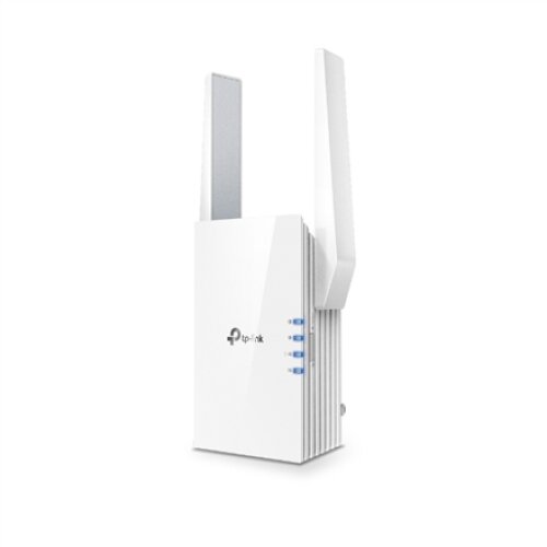 TP-LINK , Extender , RE505X , 802.11ax , 2.4GHz/5GHz , 300+1200 Mbit/s , 10/100/1000 Mbit/s , Ethernet LAN (RJ-45) ports 1 , MU-MiMO No , no PoE , Antenna type 2xExternal