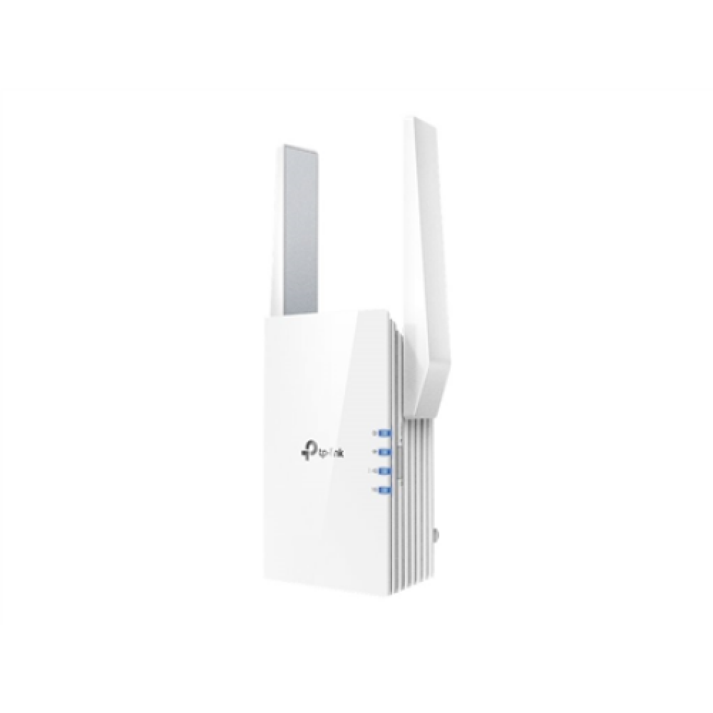 TP-LINK , Extender , RE505X , 802.11ax , 2.4GHz/5GHz , 300+1200 Mbit/s , 10/100/1000 Mbit/s , Ethernet LAN (RJ-45) ports 1 , MU-MiMO No , no PoE , Antenna type 2xExternal