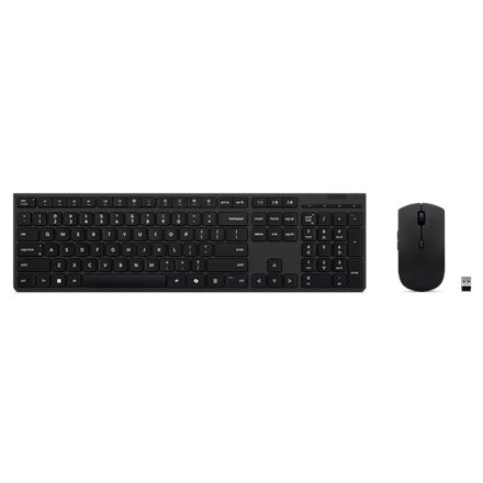 Lenovo Professional Wireless Rechargeable Combo Keyboard and Mouse , Keyboard and Mouse Set , Wireless , Mouse included , Bluetooth , Estonian , Rechargeable professional , Grey