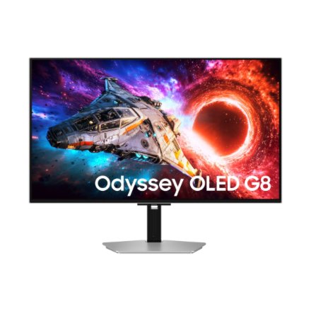 Samsung , LS32HG800SUXEN Odyssey OLED G8 , 32 , OLED , 4K , 16:9 , 240 Hz , 0.03 ms , 3840 x 2160 pixels , 300 cd/m² , HDMI ports quantity 2 , Silver