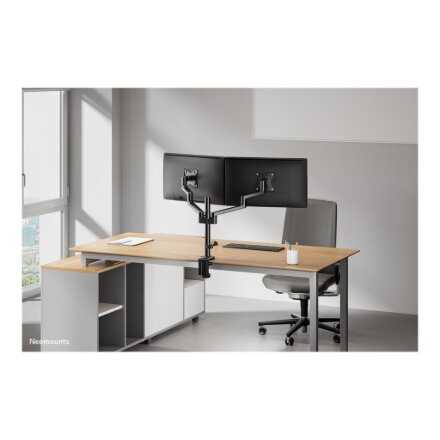 Neomounts Desk Mount , DS60-425BL2 Monitor Arm , Adjustable Height, Rotate, Tilt, Swivel , 17-27 , Maximum weight (capacity) 8 kg , Black