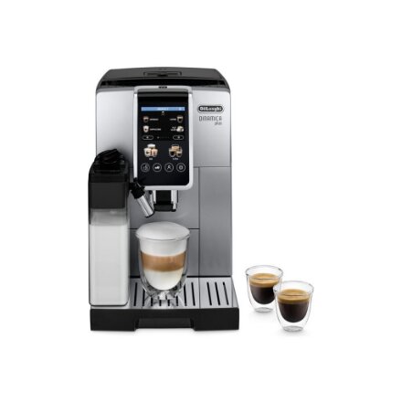 Delonghi , Coffee Maker , Dinamica Plus ECAM380.85.SB , Pump pressure 15 bar , Built-in milk frother , Automatic , 1450 W , Stainless Steel/Black