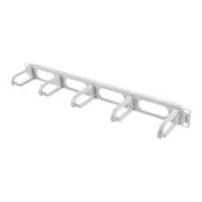 Lanberg 19 cable management panel 5 rings - type B 1U, grey , Lanberg