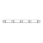 Lanberg 19 cable management panel 5 rings - type B 1U, grey , Lanberg