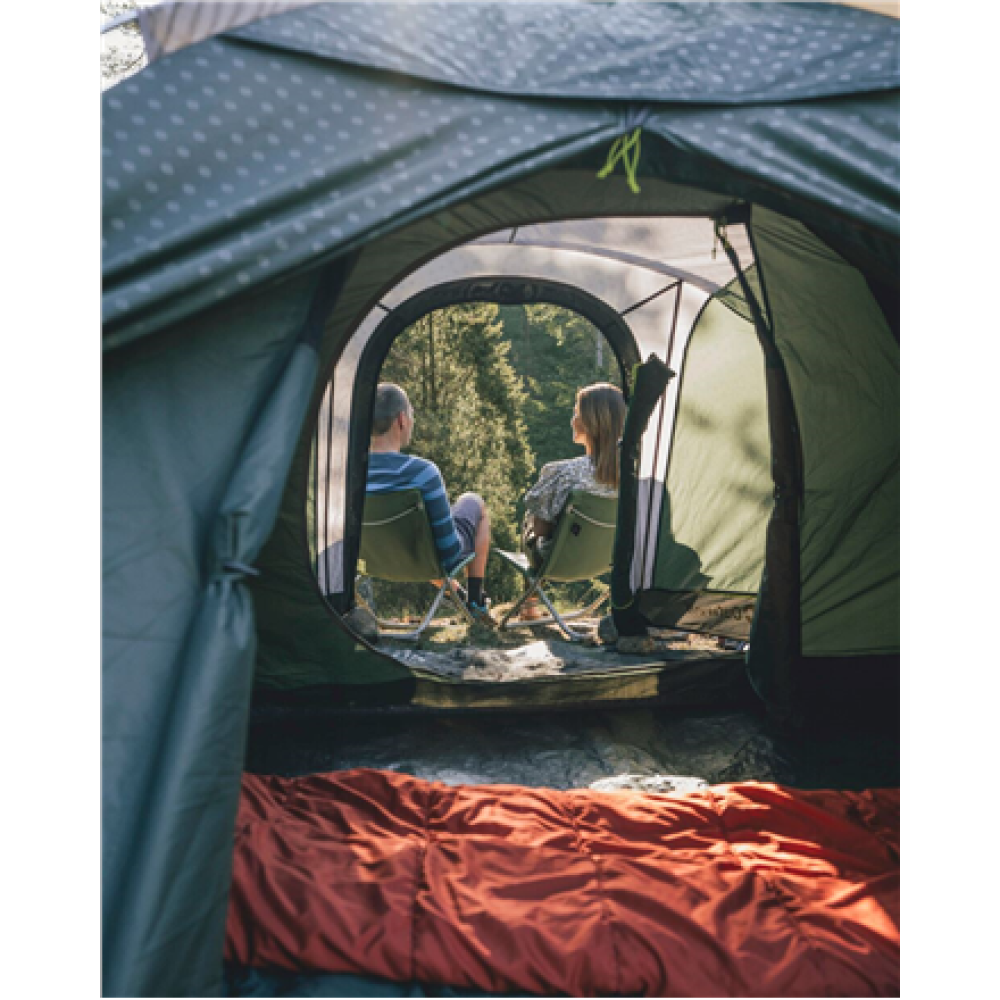 Outwell Two Room Tunnel Tent , Earth 5 Plus , 5 person(s) , Green