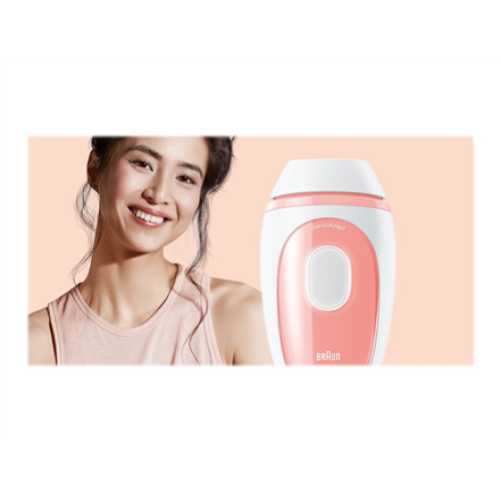 Braun Epilator PL1014 Silk-expert Mini IPL Number of power levels 3, White/Pink, Corded