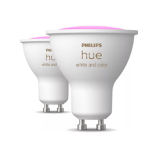 Philips Hue Smart Spotlight, 2pcs pack , GU10 , 4.2 W , Warm to cool white and color