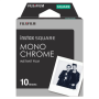 Fujifilm , Instax Square Monochrome (10pl) Instant Film , 86 x 72 mm , Image area: 62 × 62 mm , Quantity 10