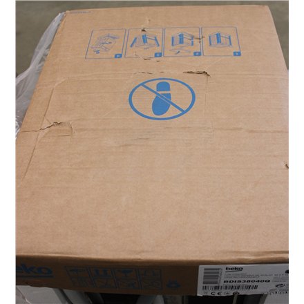 SALE OUT. , BEKO Dishwasher , BDIS38040Q , Built-in , Width 45 cm , Number of place settings 10 , Number of programs 8 , Energy efficiency class C , Display , White , DAMAGED PACKAGING, DENTED RIGHT SIDE, SCRATCHED DOOR (INSIDE)