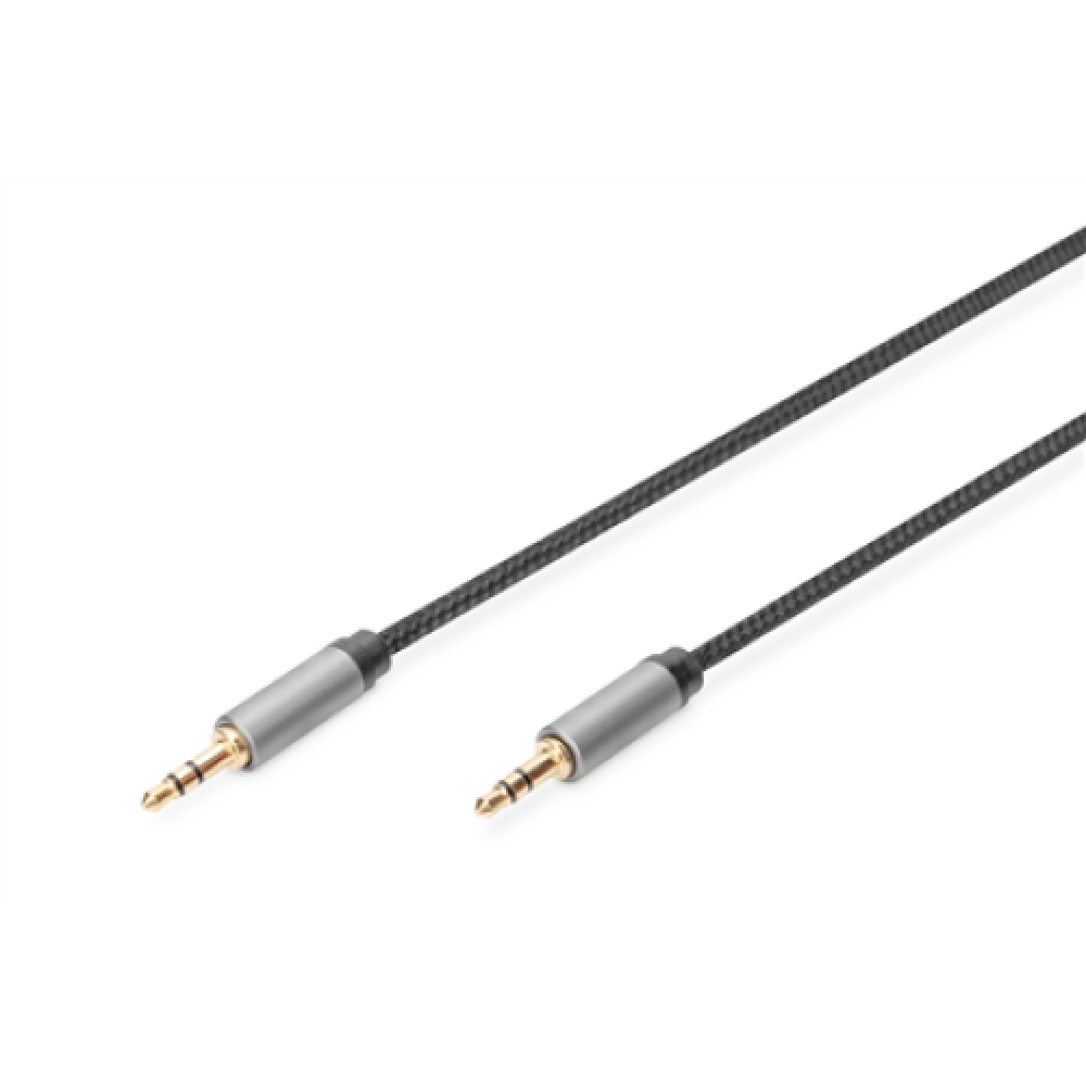 Digitus , AUX Audio Cable Stereo , DB-510110-018-S , 3.5 mm jack to 3.5 mm jack 3.5mm stereo plug , 3.5mm stereo plug