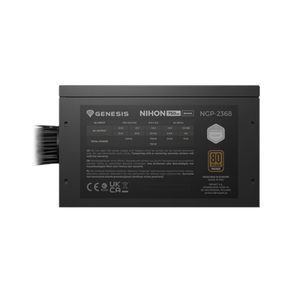 Genesis , PSU , Nihon 750NM , 750 W , Black